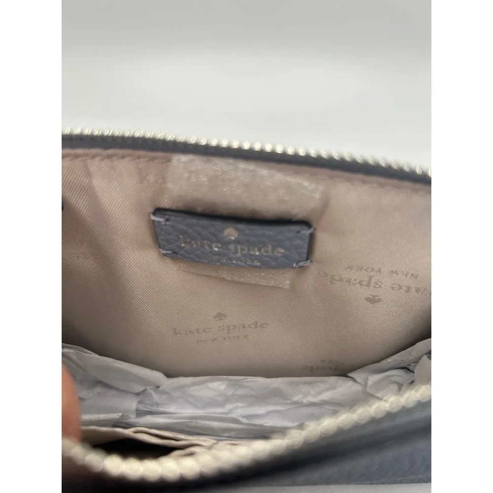 Kate Spade New York Pebble Leather Two Tone Satchel Handbag Black Beige Gold#256